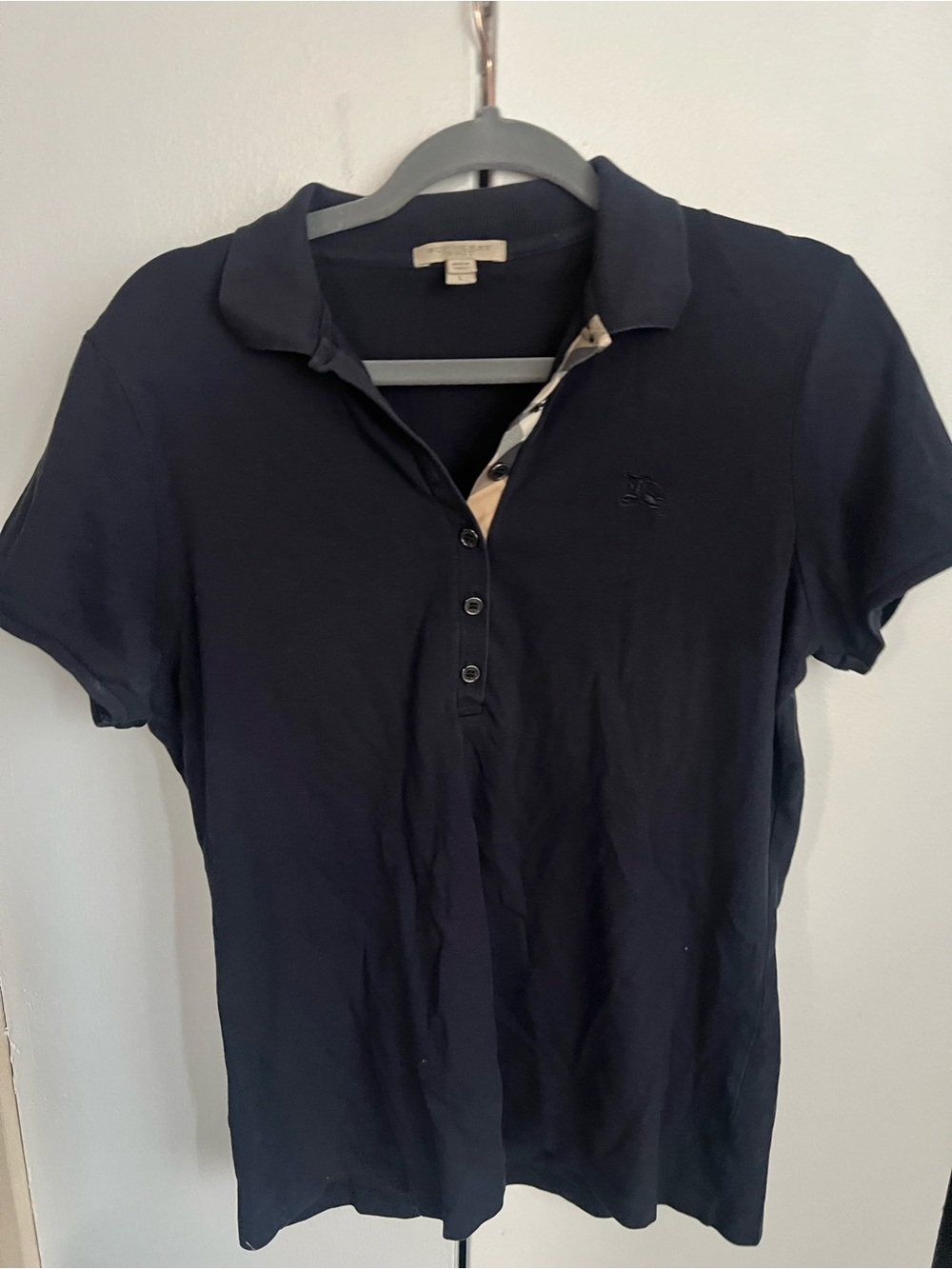 Woman’s Burberry Brit Polo Shirt L
